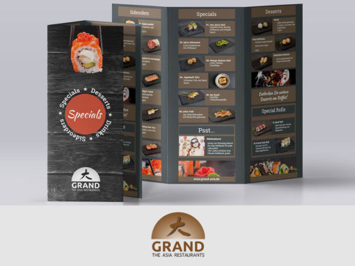 Die neue Specials-Karte von GRAND ASIA